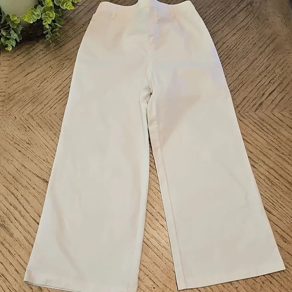 White Wide-Leg Trouser Size 7/8